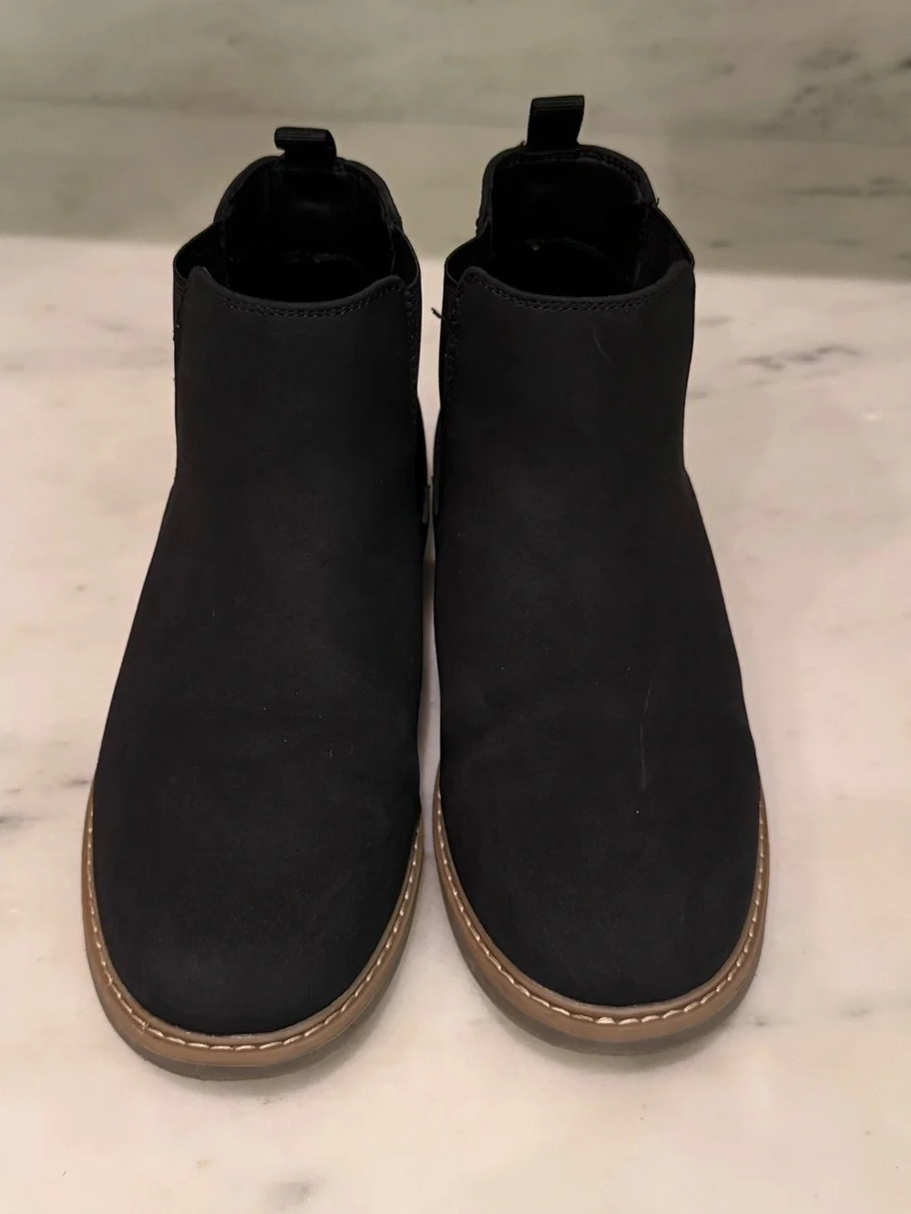 Nordstrom Kids Black Chelsea Boots with Brown Welt